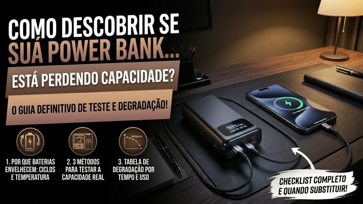 Como Descobrir se Seu Power Bank Está Perdendo Capacidade