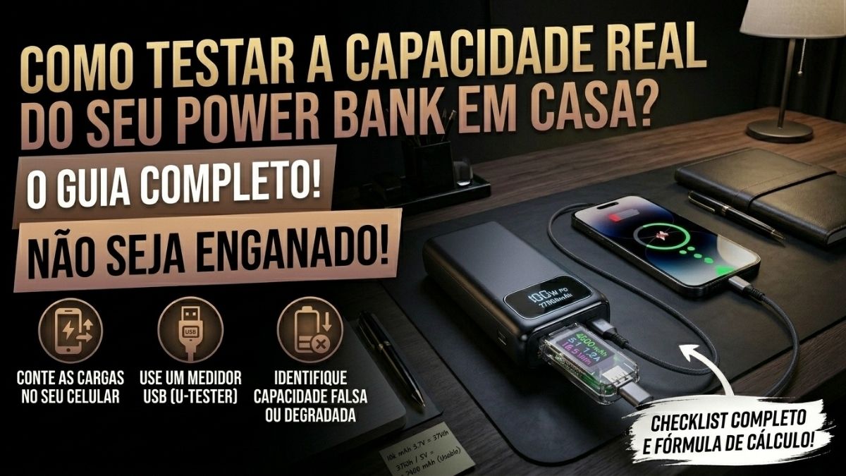 Como Testar a Capacidade Real do Seu Power Bank em Casa