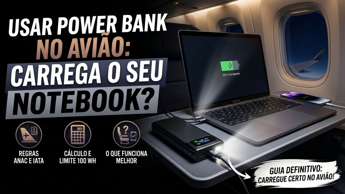 Dá Para Carregar Notebook no Avião Com Power Bank
