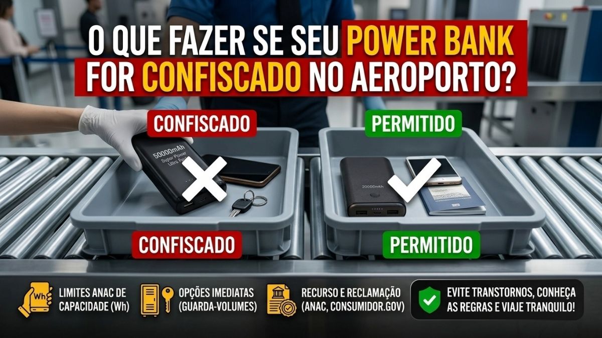 O Que Fazer se Seu Power Bank For Confiscado no Aeroporto