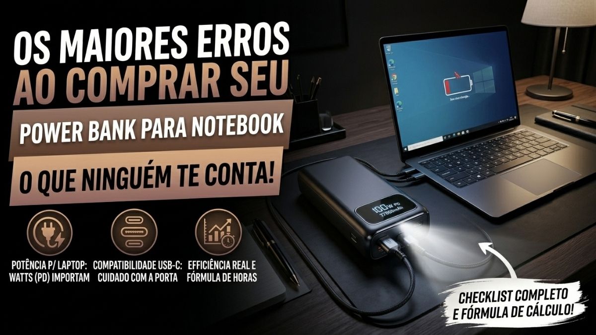 Os Maiores Erros ao Comprar Power Bank Para Notebook