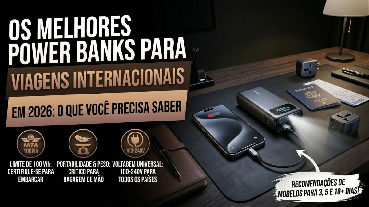 Os Melhores Power Banks Para Viagens Internacionais Em 2026