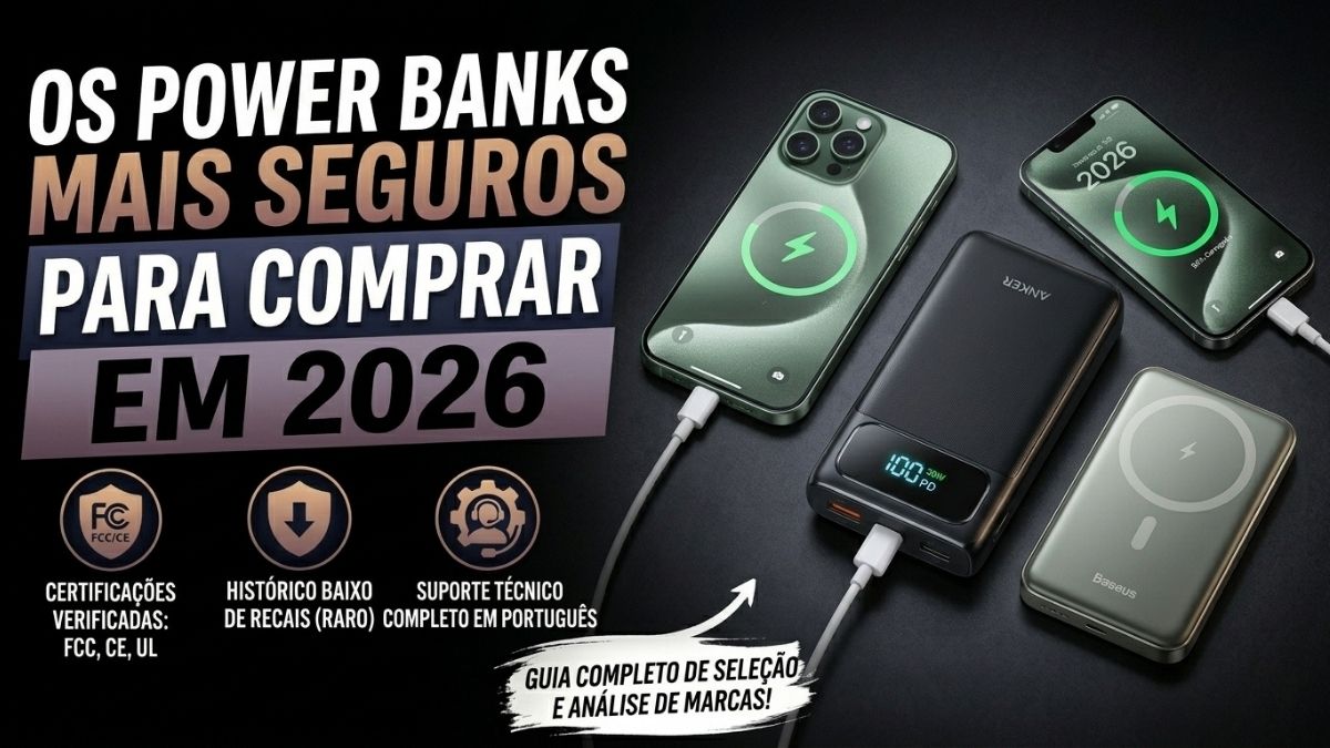 Os Power Banks Mais Seguros Para Comprar em 2026