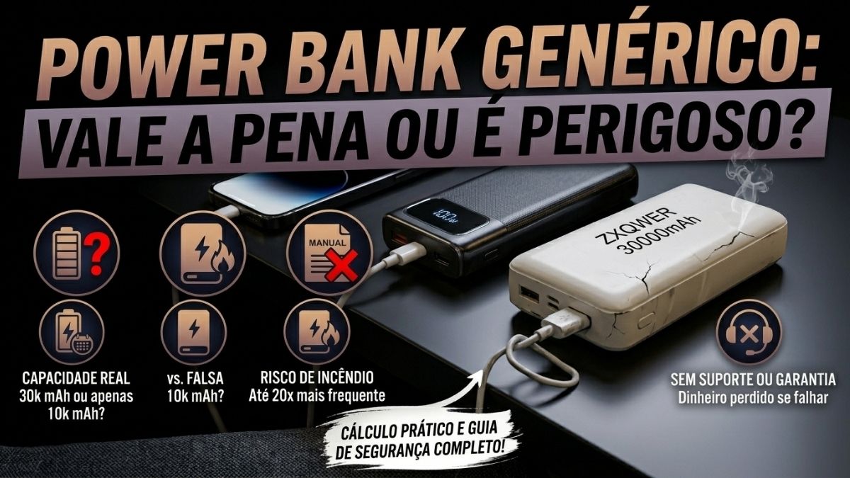 Power Bank Genérico Vale a Pena ou é Perigoso