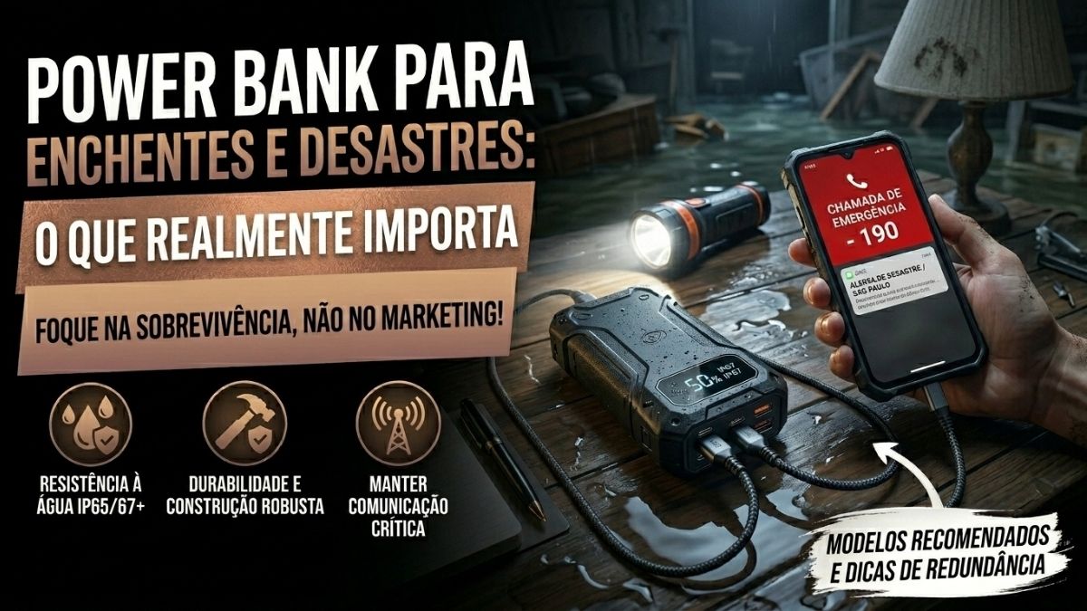 Power Bank Para Enchentes e Desastres O Que Realmente Importa