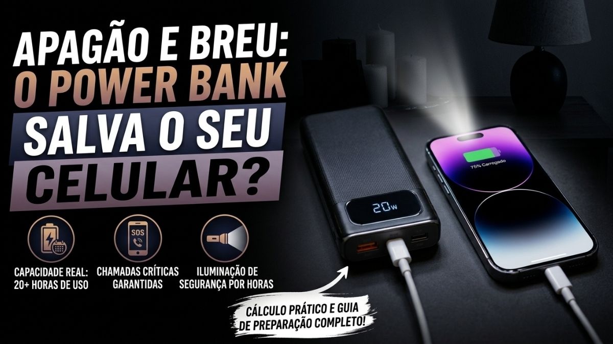 Power Bank Pode Salvar Seu Celular em Apagões