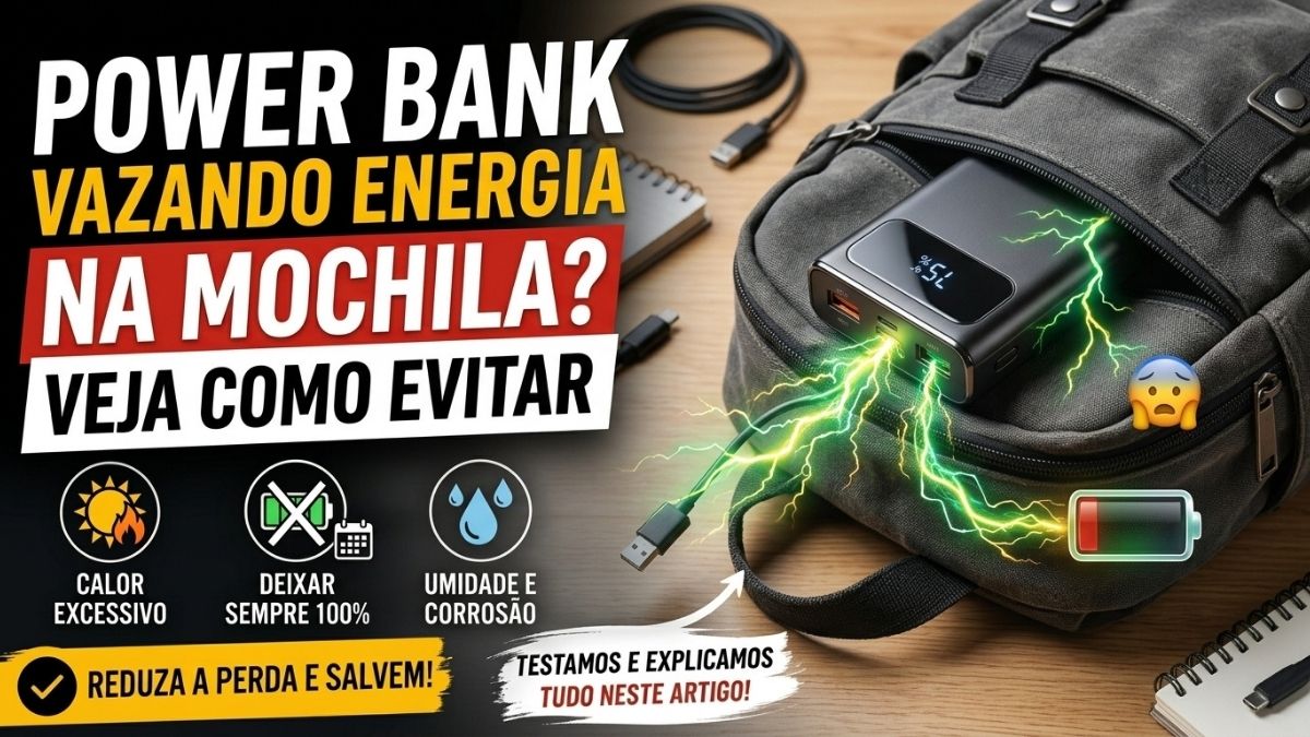 Power Bank Vazando Energia na Mochila? Veja Como Evitar