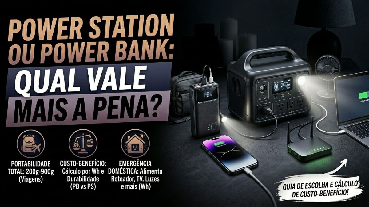 Power Station ou Power Bank Qual Vale Mais a Pena