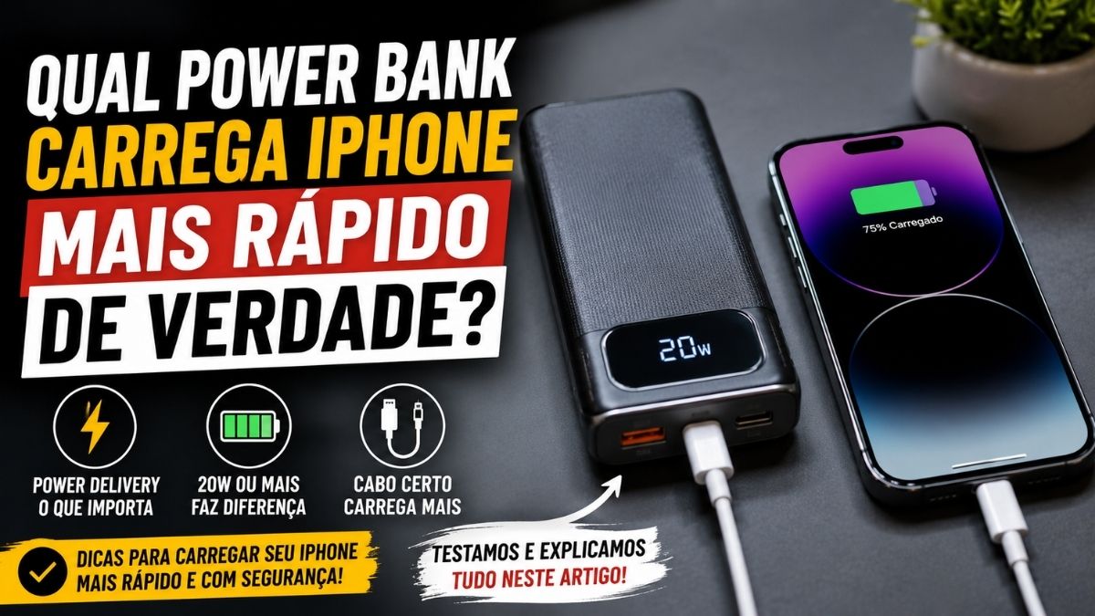 Qual Power Bank Carrega iPhone Mais Rápido de Verdade?