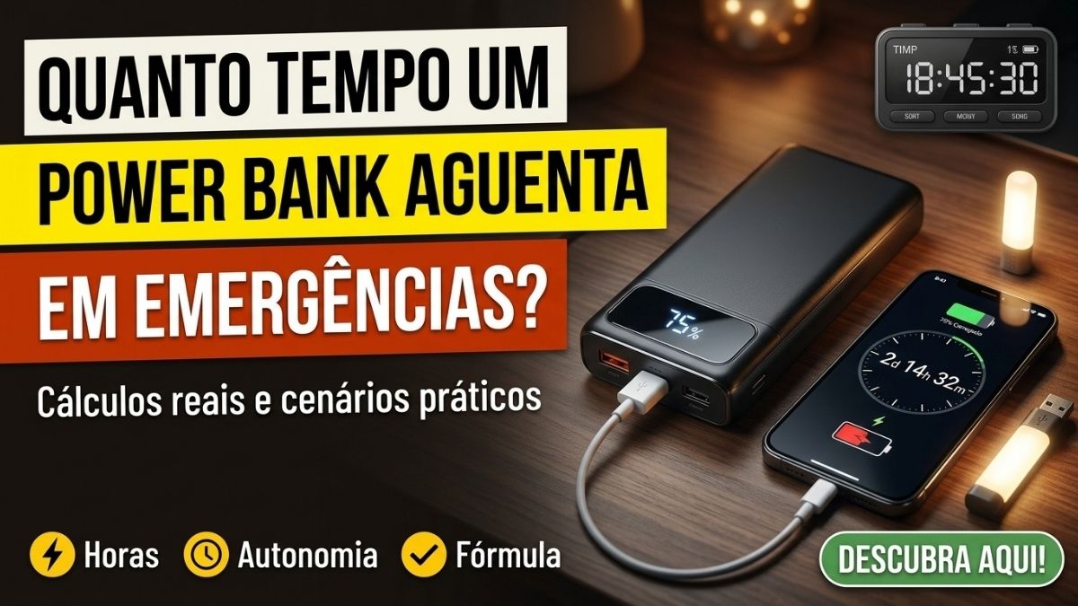 Quanto Tempo um Power Bank Aguenta em Emergências?