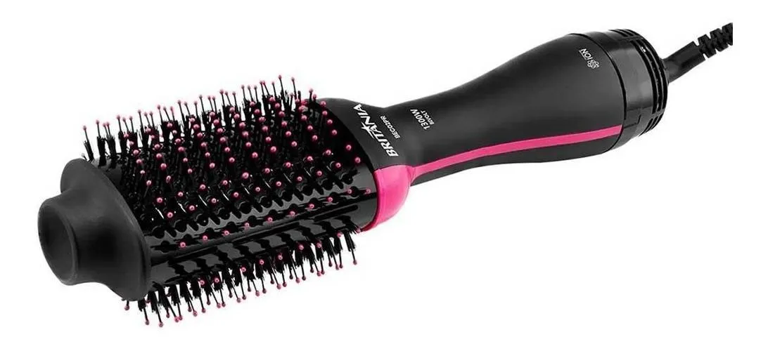 Britânia Escova Secadora Bec02pr 4 Em 1 1300w Cor Preto e Rosa