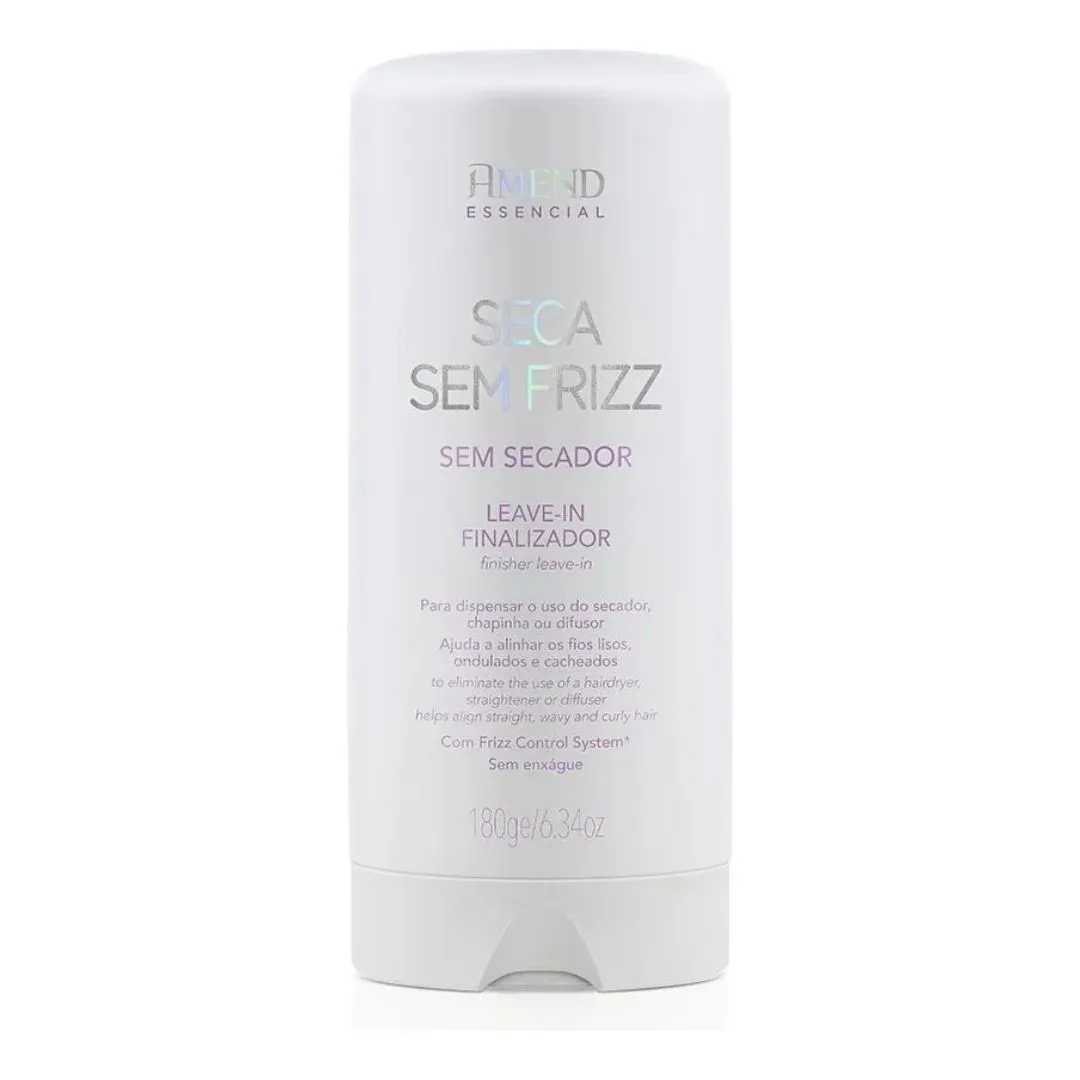 Leave-in Finalizador Seca Sem Frizz Amend Essencial 180ml