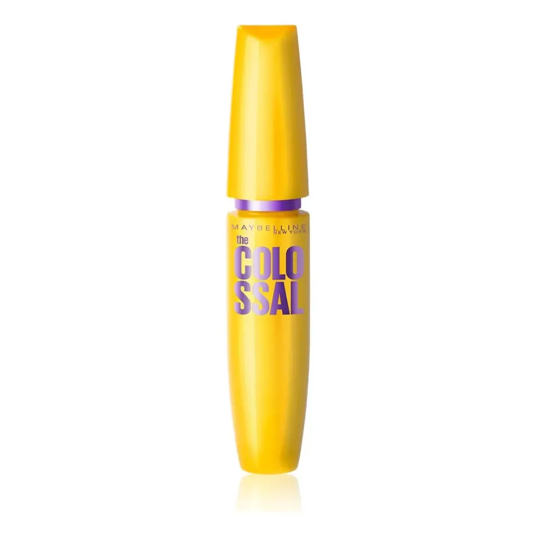 Máscara de Cílios Lavável, Longa Duração, 9x Mais Volume e Definição, Não Empelota, Cor Preto, The Colossal Volum' Express Maybelline NY, 8ml