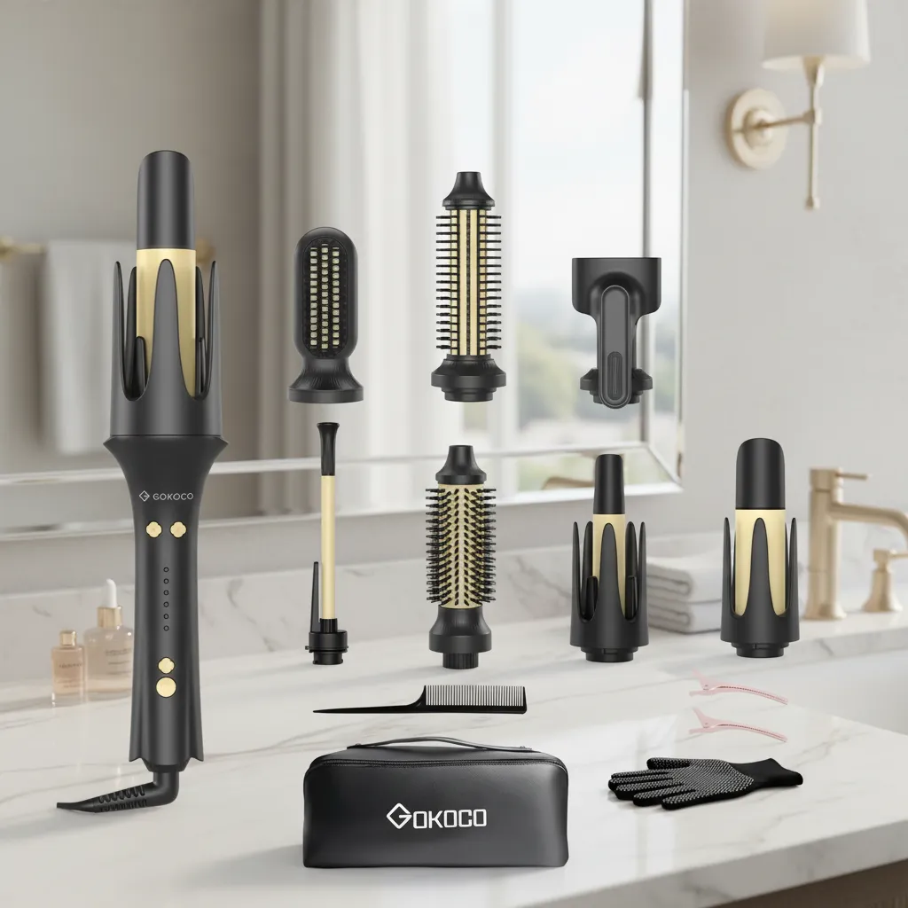 Modelador De Cabelo Automático 7em1com Cabeça Intercambiável